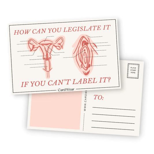 Legislate/Label Postcard
